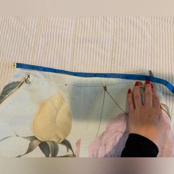 Ted Baker Light Blue and pink floral Textured Shorts - Picture 5 of 7